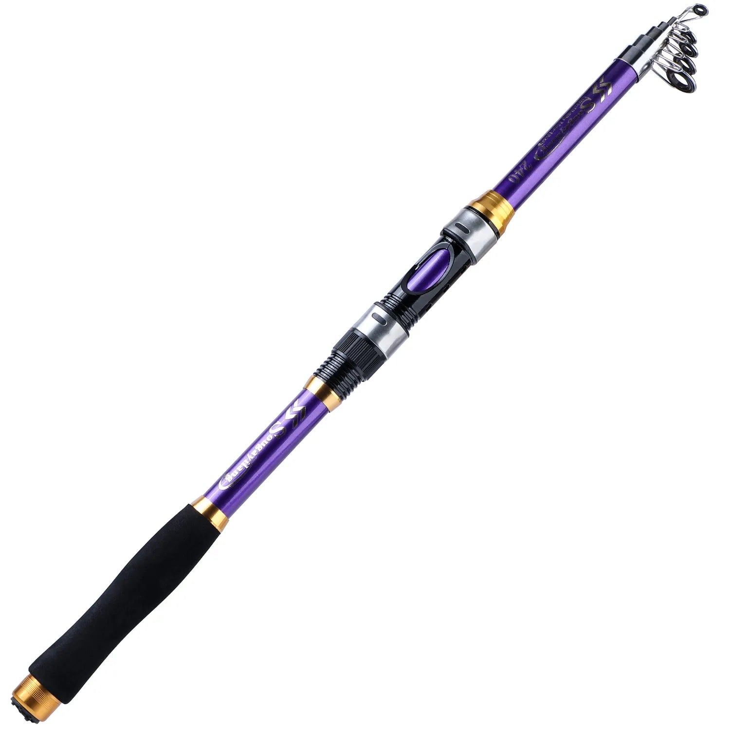 Sougayilang 4 Colors Telescopic Fishing Rod 1.8m-3.3m Glass Fiber EVA Handle Carp Spinning Rod Fishing Pole Fishing Weight 5kg