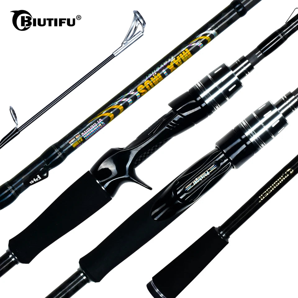MAXIMUS Lure Fishing Rod 1.8m 2.1m 2.4m 2.7m 3.0m 30T Carbon Spinning Baitcasting FUJI Guide Travel Casting 3-35g L/M/MH BIUTIFU