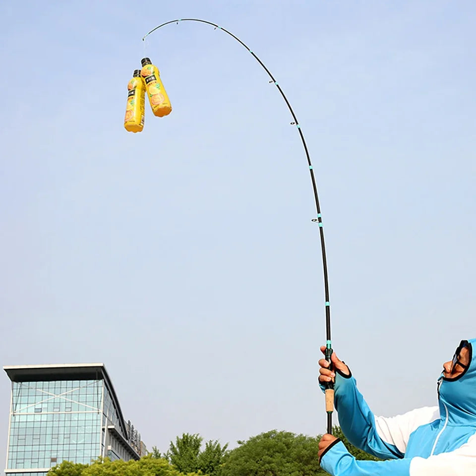 Casting Spinning Lure Fishing Rod Solid ML Tip 1.8/2.1m Ultralight Trout Jigging Pole 4/5 Sections Pesca