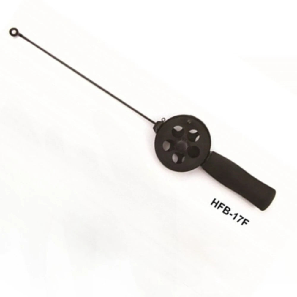 1pc 34cm Mini Fishing Rod Ice Fishing Rod for Winter Fishing with Fishing Wheels Portable Fishing Tackle Fishing Accessories