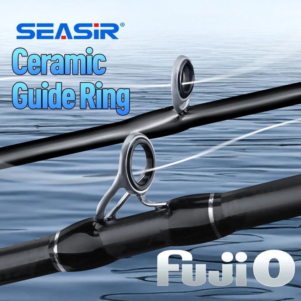 Seasir Riveria BFS Ultralight Spining Baitcasting Fishing Rod ,FUJI O Ceramic Guide Rings ,30T+40T Carbon Fabric ,1.5M-1.98M UL