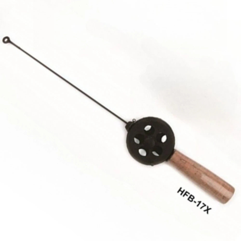 1pc 34cm Mini Fishing Rod Ice Fishing Rod for Winter Fishing with Fishing Wheels Portable Fishing Tackle Fishing Accessories