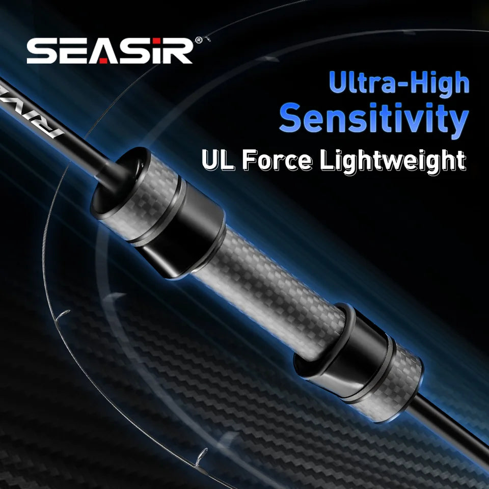 Seasir Riveria BFS Ultralight Spining Baitcasting Fishing Rod ,FUJI O Ceramic Guide Rings ,30T+40T Carbon Fabric ,1.5M-1.98M UL